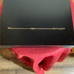 Delicate Crystal Gold-Tone Bracelet with Adjustable Extender